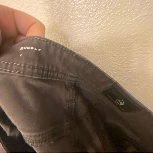 Adriano Goldschmied AG Everett SUD SUEDED Slim Straight Jeans gray brown 33x32 - Picture 7 of 10